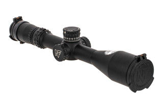 Nightforce Optics NX8 4-32x50mm F1 first focal plane rifle scope with MOA-R reticle includes flip caps.